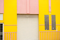 Yellow-Pink-White Building